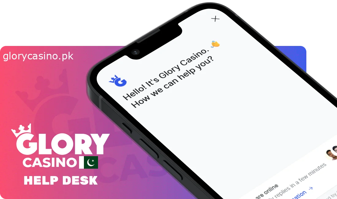 Support for Pakistani players via the Glory Casino app