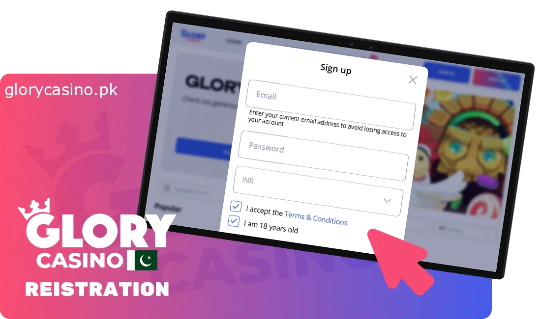 Glory Casino Registration in Pakistan